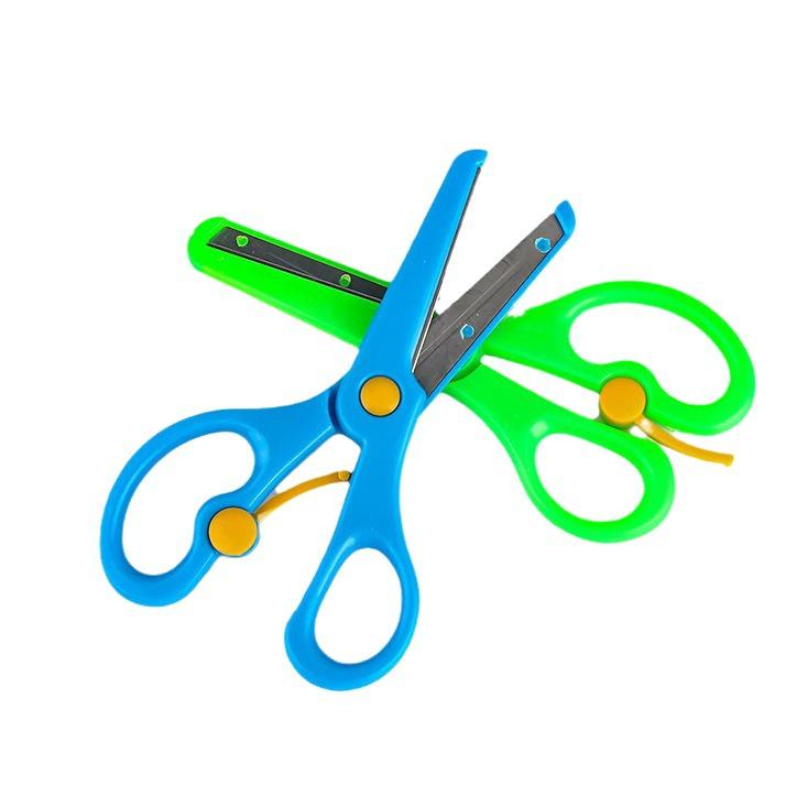 Safe Children's Scissors for Kindergarten DIY Craft – Multi-functional, Plastic, Small, and Hand-Friendly