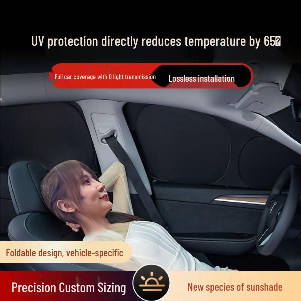 Graphene Car Windshield Sunshade: Full Car Blackout Curtain with Heat Insulation
