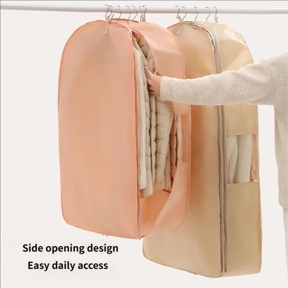 Hanging Compression Dust Cover Space Saving Down Jacket Cover Durable Clothes Storage Organizer