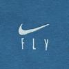Nike Embroidered Logo Oversized Pocket Cropped Sports Hoodie Women Hoodies Blue DA6484-457