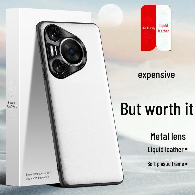 

Чохол Huawei Pura70 Pro з рідкої шкіри проти падінь Pura 70 Pro+