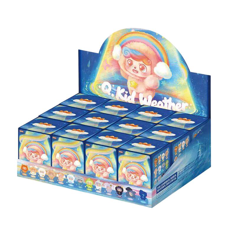 Genuine New Q.Kid Weather Series Mini Cute Vinyl Plush Surprise Box Keychain Decor Birthday Collectible Gifts For Kids Adults Children's Birthday Gift