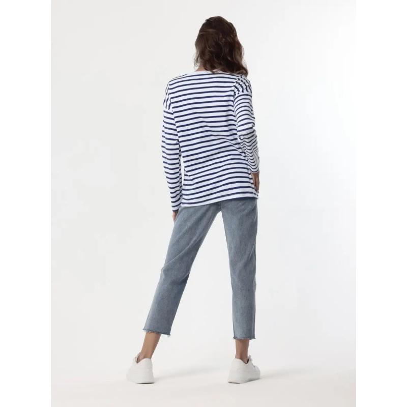 Minimalist Women's Long Sleeve T-Shirt, Premium Quality Soft Fabric, Loose Boxy Silhouette for All-Day Comfort