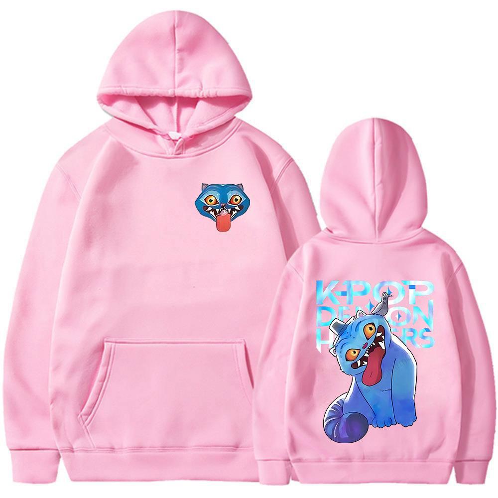 KPop Demon Hunters Movie Derpy Tiger 2025 New Movie Hoodies Fashion Harajuku Hooded Sweatshirt Men Women Fleece Casual Pullover