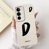 For Realme C71 2025 Case RMX5303 Cover Cute Lucky Initial Letters Soft Silicone Lens Protective Covers For RealmeC71 C 71 Bumper
