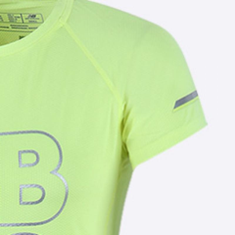 New Balance Women S Ice 2.0 Short Sleeve Tee  Nbne836622 Yellow   Yellow