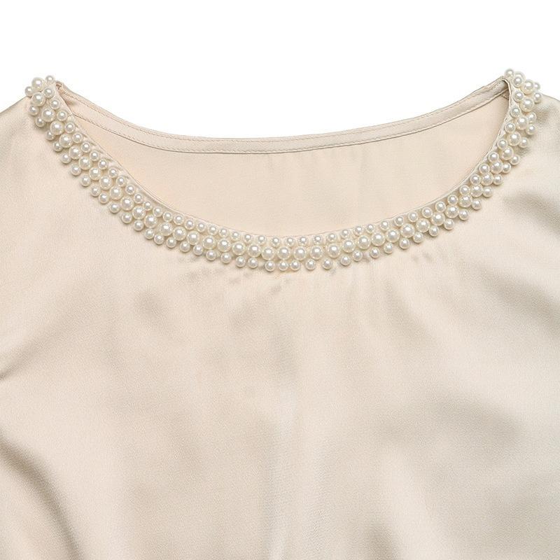 Tuta Corta Elegante Casual Estiva Monopezzo in Raso Liscio da Donna