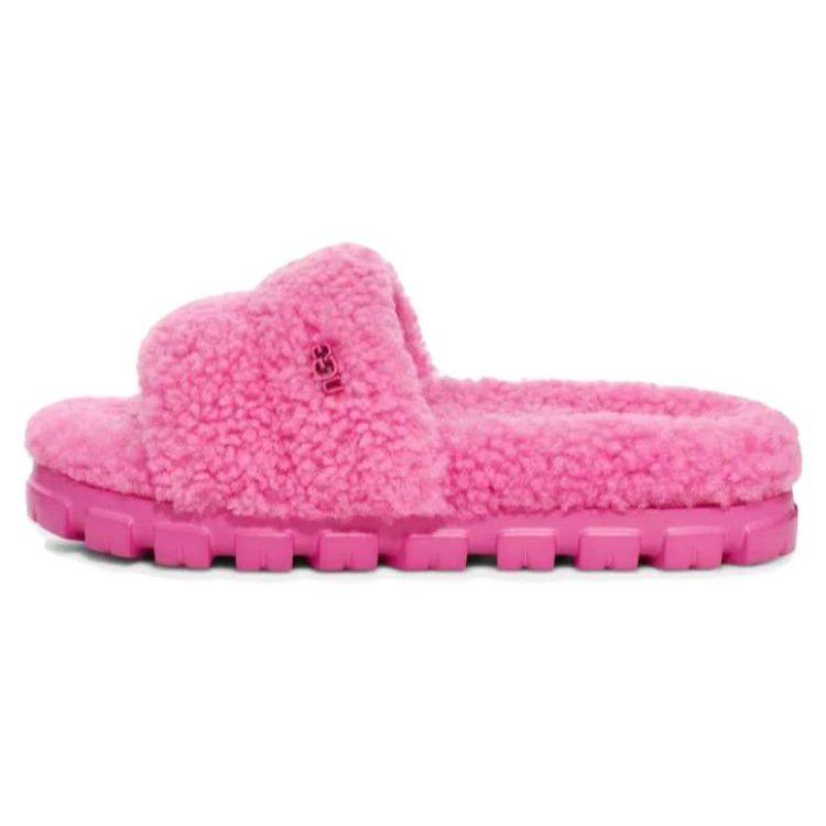 

UGG Простые удобные модные сандалии из овчины и меха, женские сандалии розово-красного цвета 1130838-CRNT 38