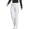 adidas Solid Color High Waist Slim Fit Casual Pants Women Bottoms White HY0864