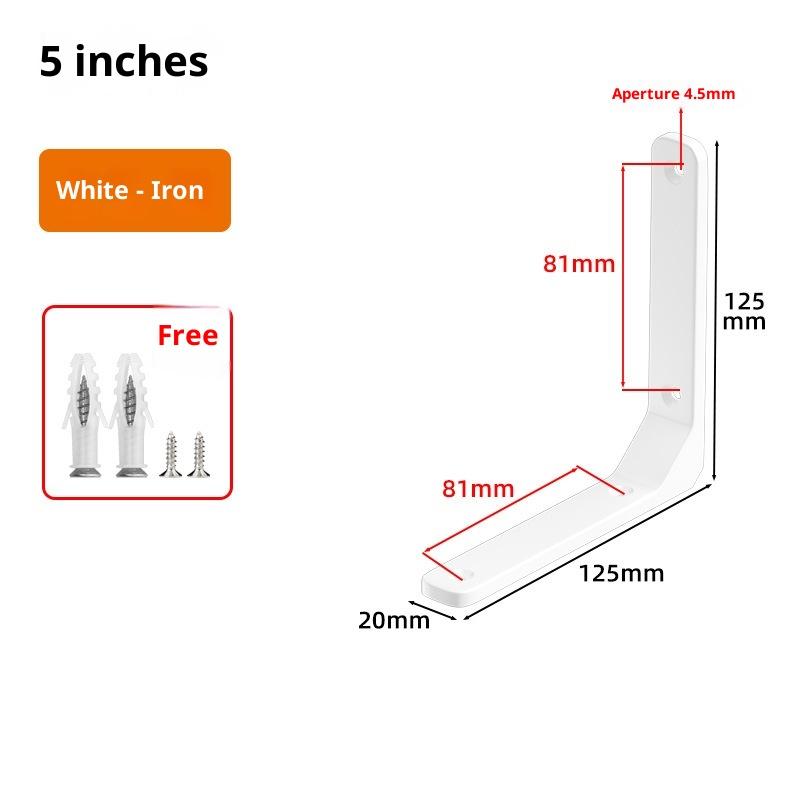 1PC Angle Brackets Industrial Floating L Shelf Bracket Thick Heavy Duty Wall Mounted Shelf