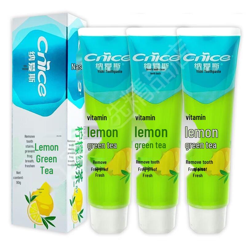 NICE Lemon Green Tea Toothpaste Triple Pack