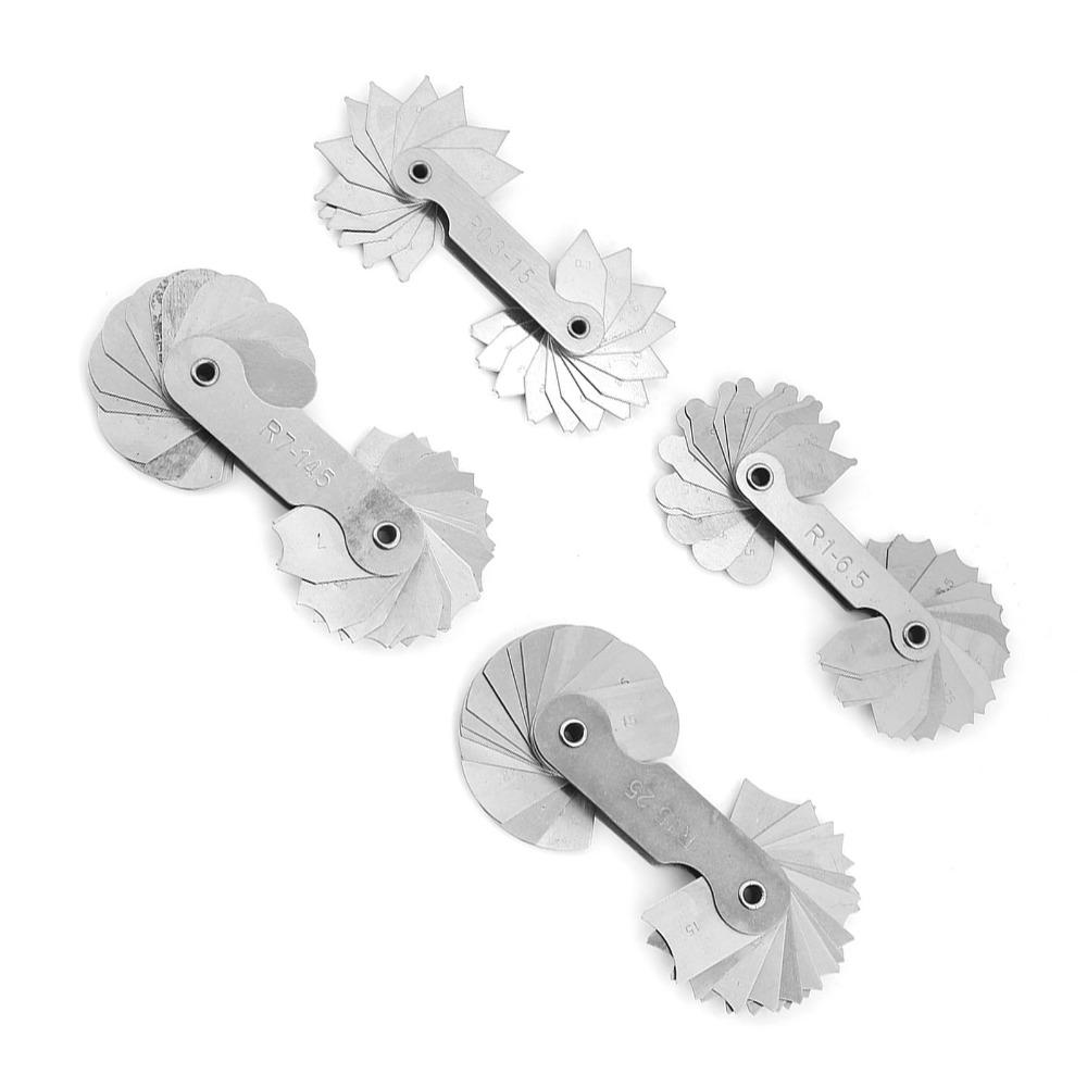 Portable Stainless Steel Radius Gauge External Internal Concave Convex Fillet Gauge Metric Two Types Gauge Set For Tool Makers
