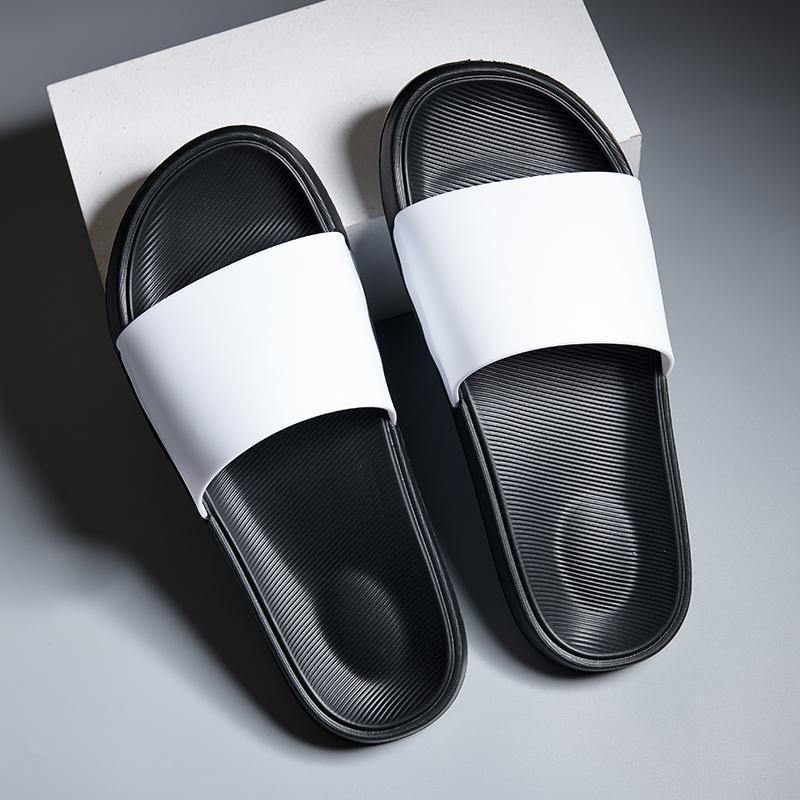 Men's EVA Summer Sandals Lightweight Non-Slip Thong Slides for Indoor/Outdoor Trendy Casual Beach Walking Travel Home Footwear