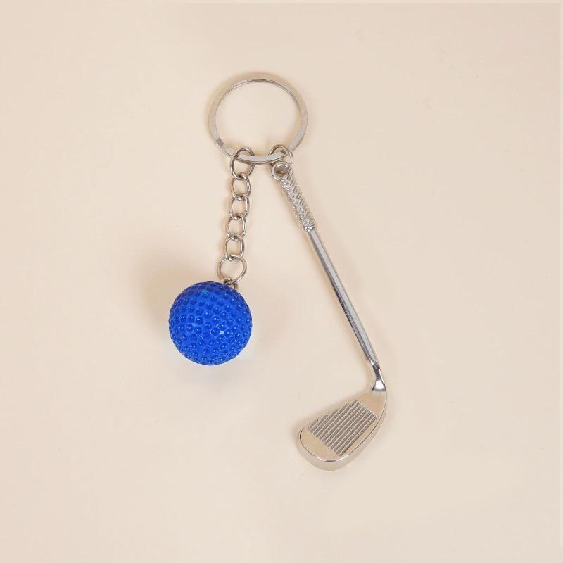 1PC Golf Ball for Kids Gifts Key Ring for Sport Lovers Key Holder Mini Metal Keychain Key Chain