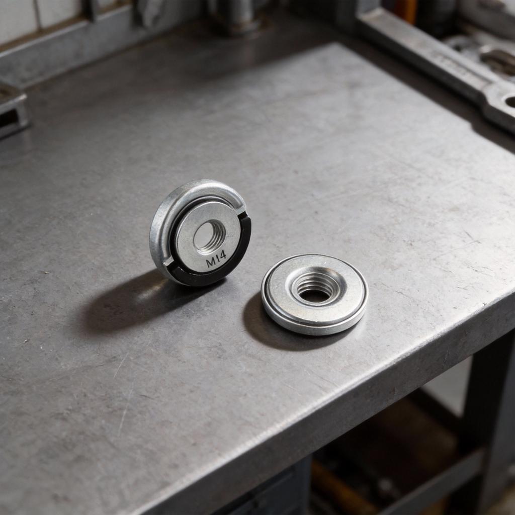 2 PCS 45mm Flange Nuts for Angle Grinder Cup Wheel and Cut Off Disc