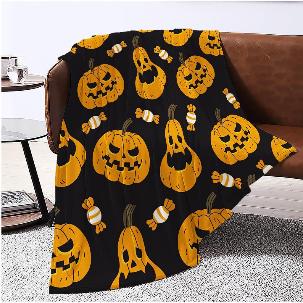 Halloween-trykkpledd