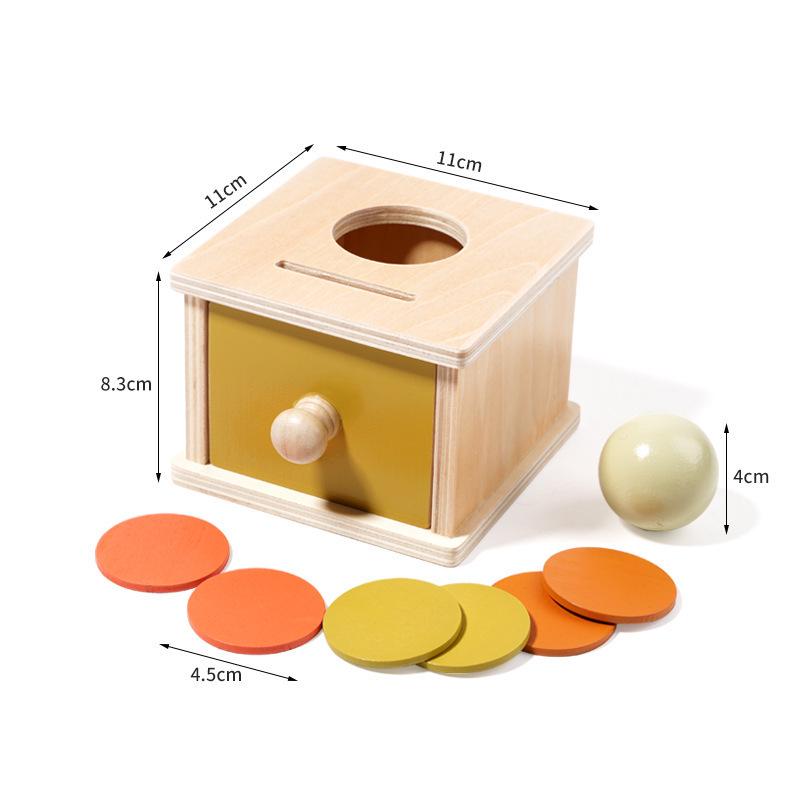 Montessori Wooden Ball Rolling Box: Early Education Toy for Children's Concentration Training