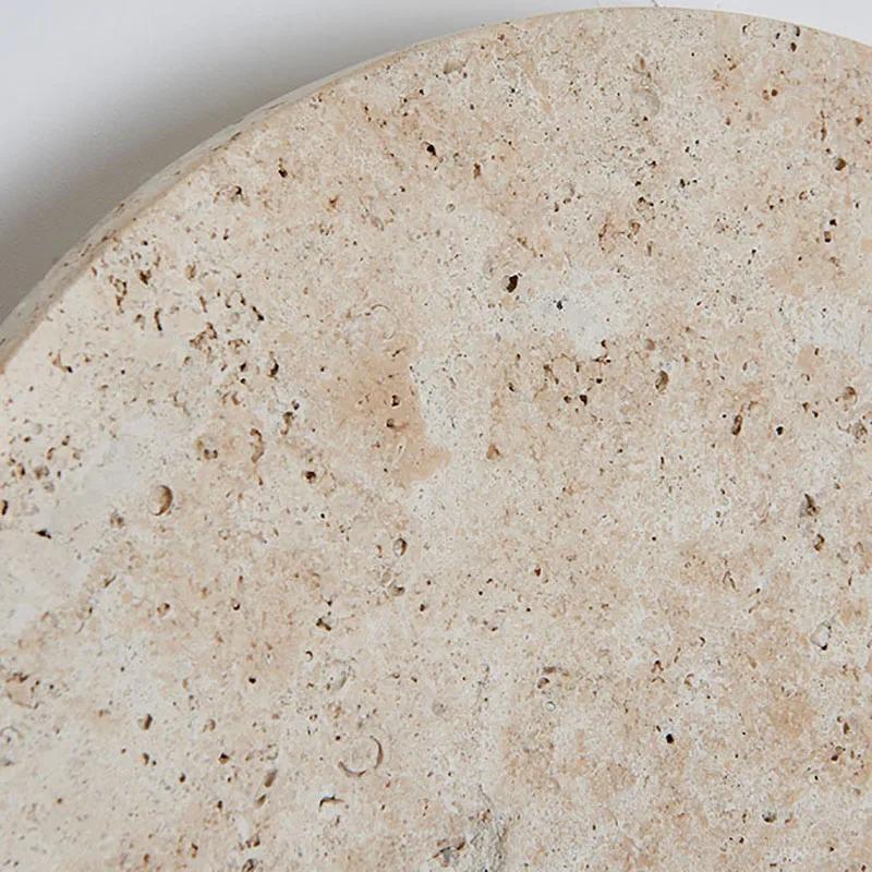 Modern Natural Stone LED Wall Lamp Circular Bedside Restaurant Atmosphere Light Artistic Home Decoration Sconce 3000K 23/30cm