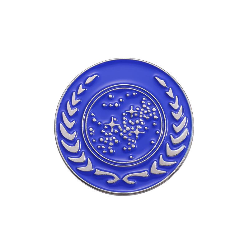 

Многофункциональная брошь в научно-фантастическом стиле, уникальный значок из сплава с круглым дизайном для стилей унисекс