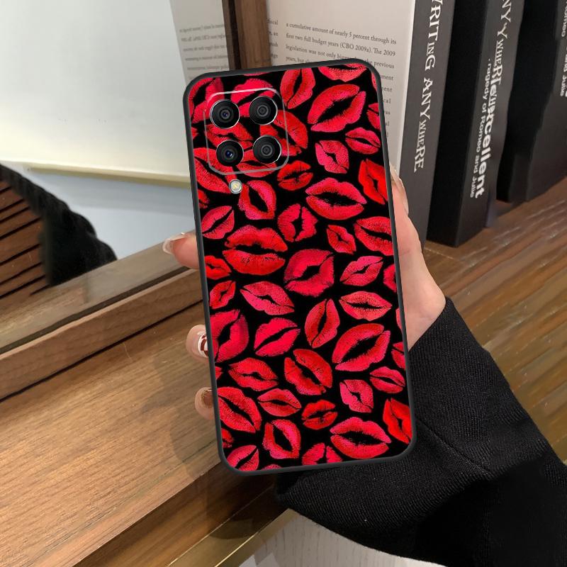 Lipstick Love Fashion Case For Samsung Galaxy M56 M06 M16 M36 M52 M32 M12 M54 M34 M14 M35 M55 M15 M11 M31 M13 M53