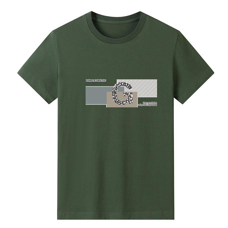 Футболка с короткими рукавами мужские летние свободные топы с круглым вырезом большие размеры эстетичная одежда летние топы эстетичная одежда летние топы 3XL 980₽