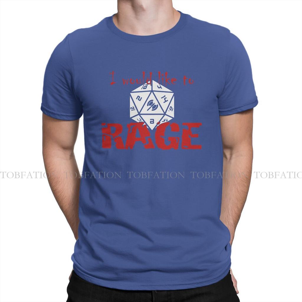 Dnd I Would Like To Rage Tshirt Homme Unisex Tees 4xl 5xl 6xl 100 Cotton T Shirt