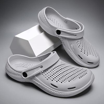 Scarpe da uomo/donna con foro traspiranti per coppia, scarpe da spiaggia casual estive, sandali e pantofole sopra il piede