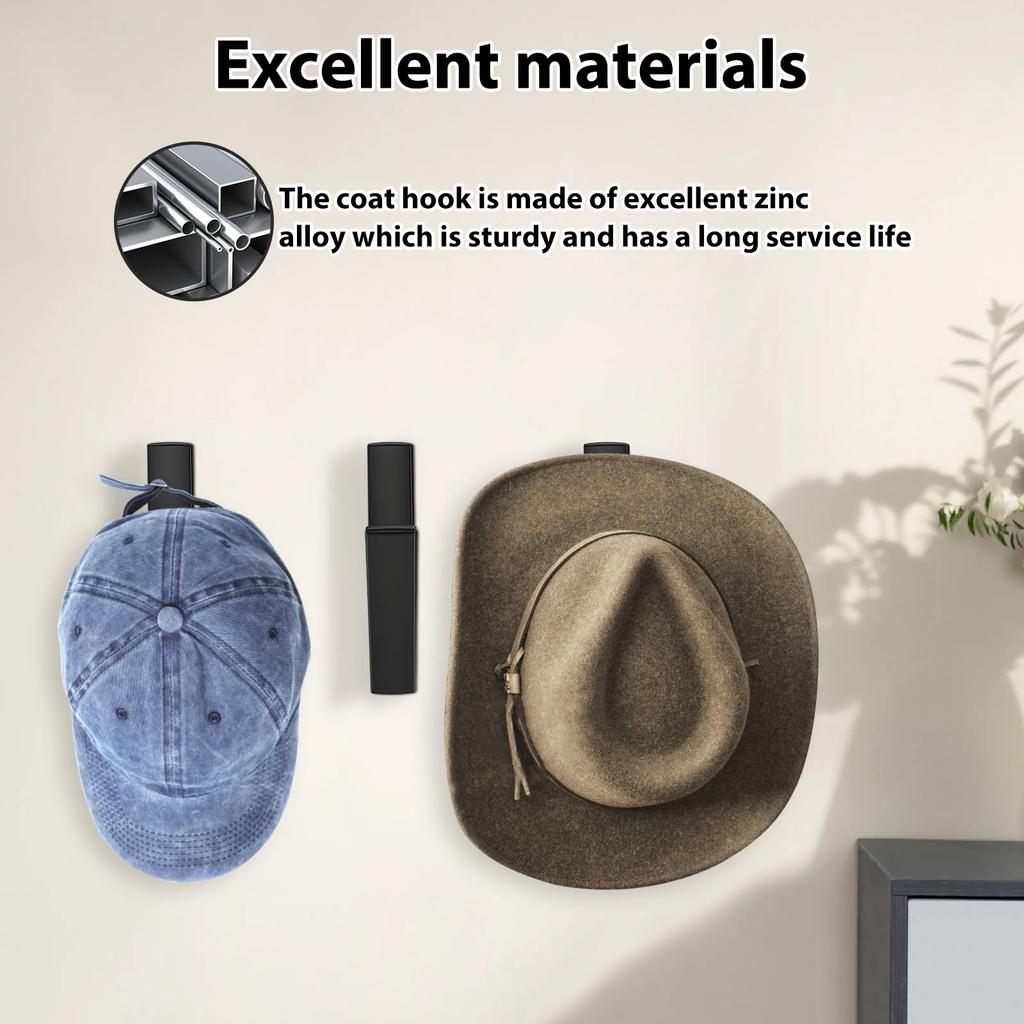 8 Pcs Wall Hooks Zinc Alloy Towel Hooks Bathroom Accessories Coat Hooks Towel Hook Multipurpose Robe Hooks for Key Hat Bag Home