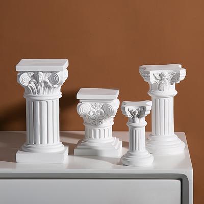 פמוט עמוד רומי קישוט מלאך פסל שרף דגם תצוגה בית בית מיני אביזרי צילום קישוטים רכים