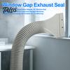 Easy Install Exhaust Adapter Air Conditioning Hose Adapter, AC Window Seal Flat Vent Kit for Casement Skylight Windows, 100mm Connector Portable