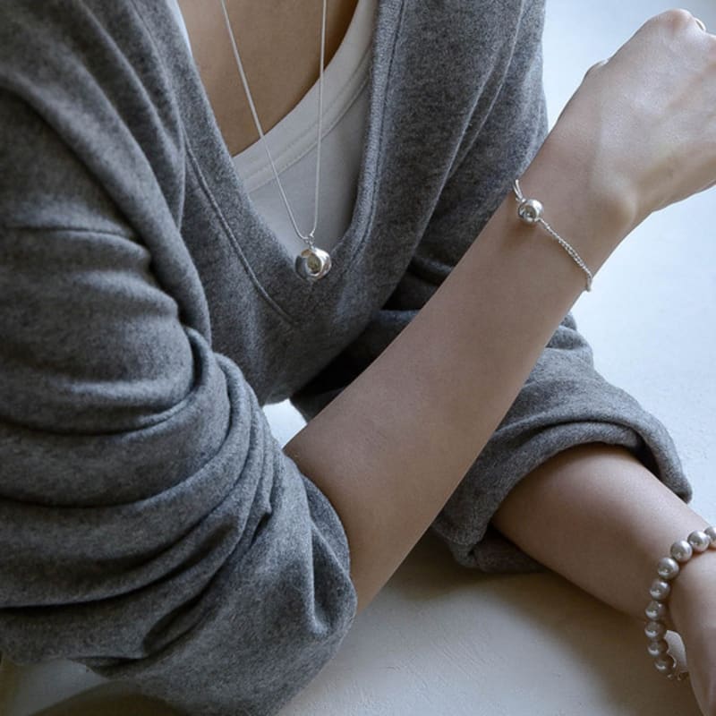 Retro finger Clay necklace