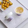 Hand-Painted Hydrangea Tea Cups Gift Set: Women's Kung Fu Tea Pair for Business and Souvenir Gifts