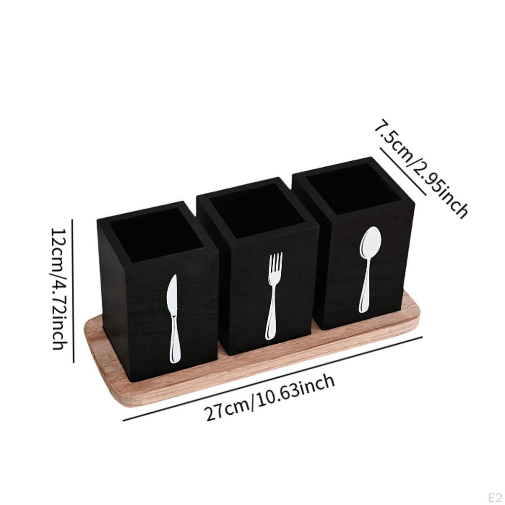 Küchenutensilienhalter Besteck Bauernhaus mit Fächern Elegant Löffel Gabel Messer