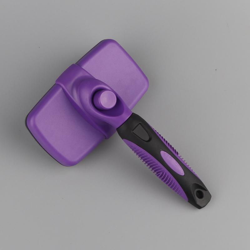 Pet Stainless Steel Needle Comb Self Cleaning Brush Clean Grooming Comb Dog Care Open Knot Comb Cat Automatic Telescopic Comb