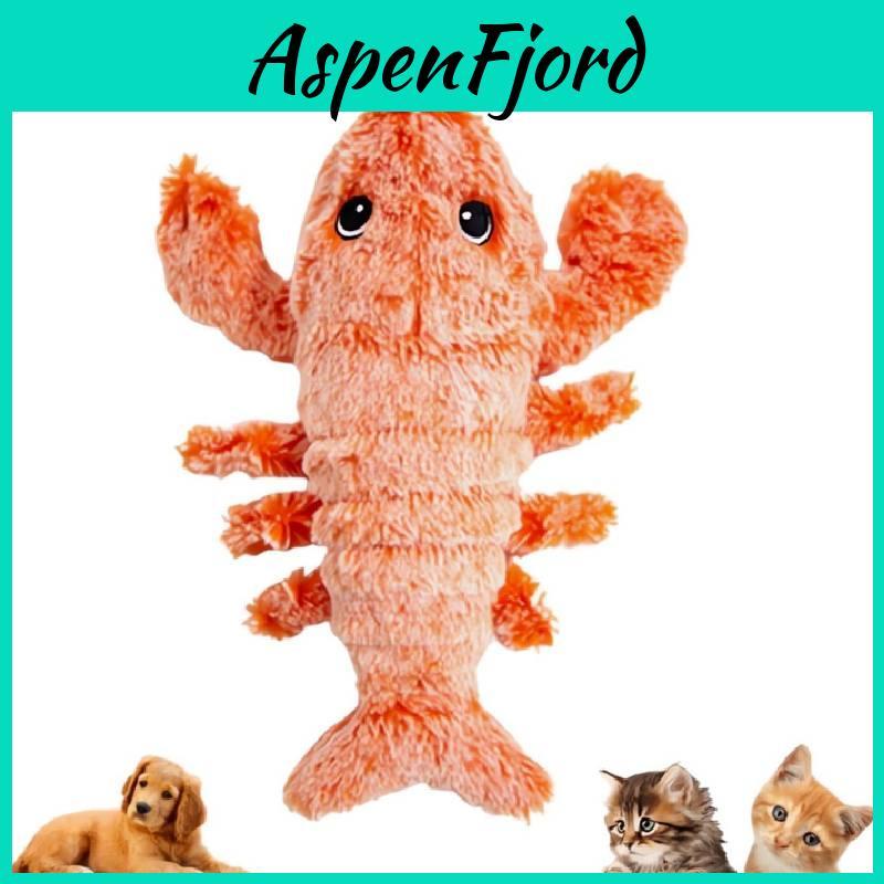 Floppy Lobster Dog Toys Plush Jumping Interactive Toy For Pet Play