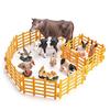 10Pcs Farmhouse Decoration Miniature Scene Fences Set for Doll House Furniture DIY Role for Play Accs Kids Interaction F