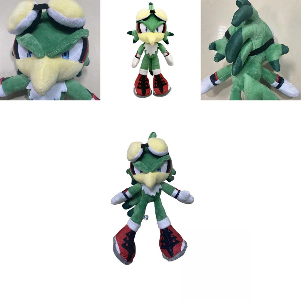 Sonic Jet Jastřáb Zelený Ježek Plyšové Panenky 30cm Kawaii Měkká Hračka Pro Dětské Dárky