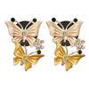 2Pcs Butterfly Car Air Vent Clip  Car Fragrance Car Diffuser Air Freshener Rhinestone Car Bling Accessories