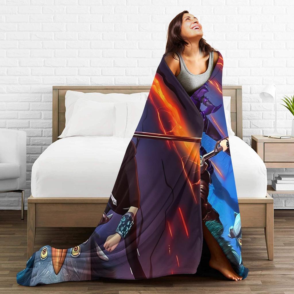 Trollhunters Tales Of Arcadia Flannel Blankets Soft Durable Throw Blanket for Couch Chair Travel Office Bedspread Sofa Bed Cover