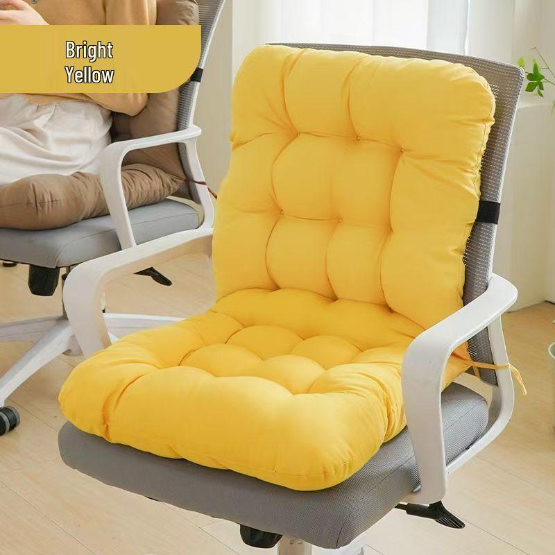 Almofada Integrada para Assento e Encosto de Cadeira de Escritório com Tiras Grossas para Conforto em Longos Períodos Sentado