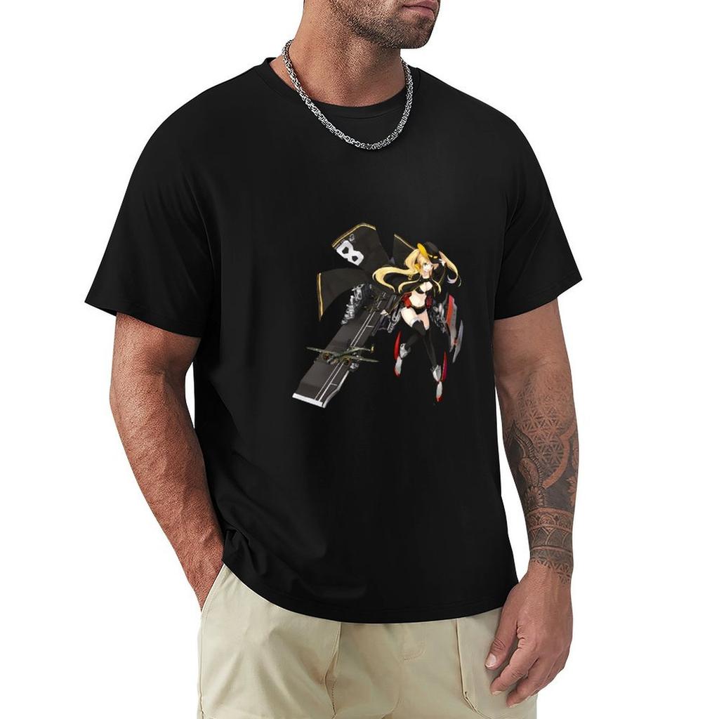 Azur Lane Hornet TShirt Graphic Print Short Sleeve TShirt