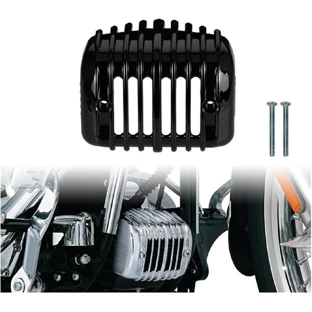 Motorcycle Voltage Regulator Cover Black Chrome Fairing Compatible With Harley Softail FatBoy Breakout 2001-2017 Softail Springer 2001-2009(Chrome