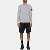 STONE ISLAND Chaqueta Holgada de Manga Larga con Cremallera y Cuello Alto de Color Sólido para Hombre Chaquetas Gris 8015621530-V0064