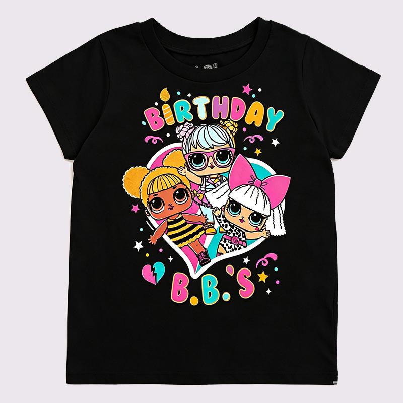 Lol Girls Print Cute Girls T Shirt Kids Clothes Boys Tshirt Short Sleeve Children 2026 Summer Clothes Outdoor Children's Clothing