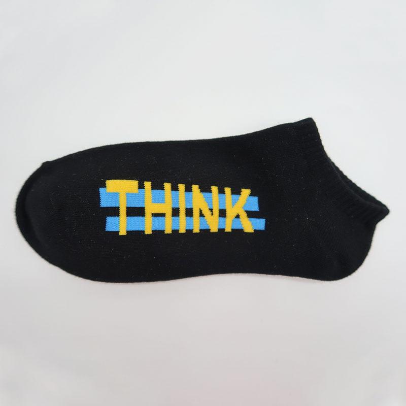 Herren Frühling und Sommer Neue Baumwolle Buchstaben Design Unsichtbare Atmungsaktive Flache Socken