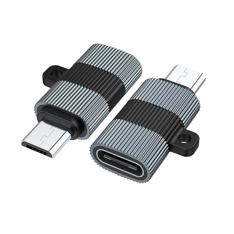 Short USB C To USB Adapters USB Type C Female To MicroUSB Male Adapters Connectors Charger Adapters for Phone Laptops