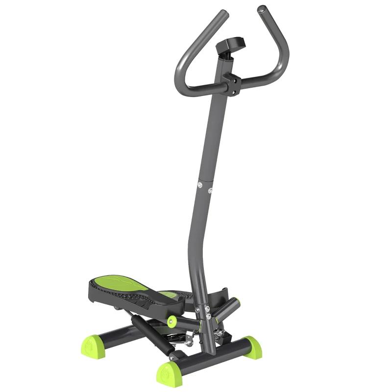 HOMCOM Stepper with Handlebar, Flat LCD Screen Adjustable Resistance