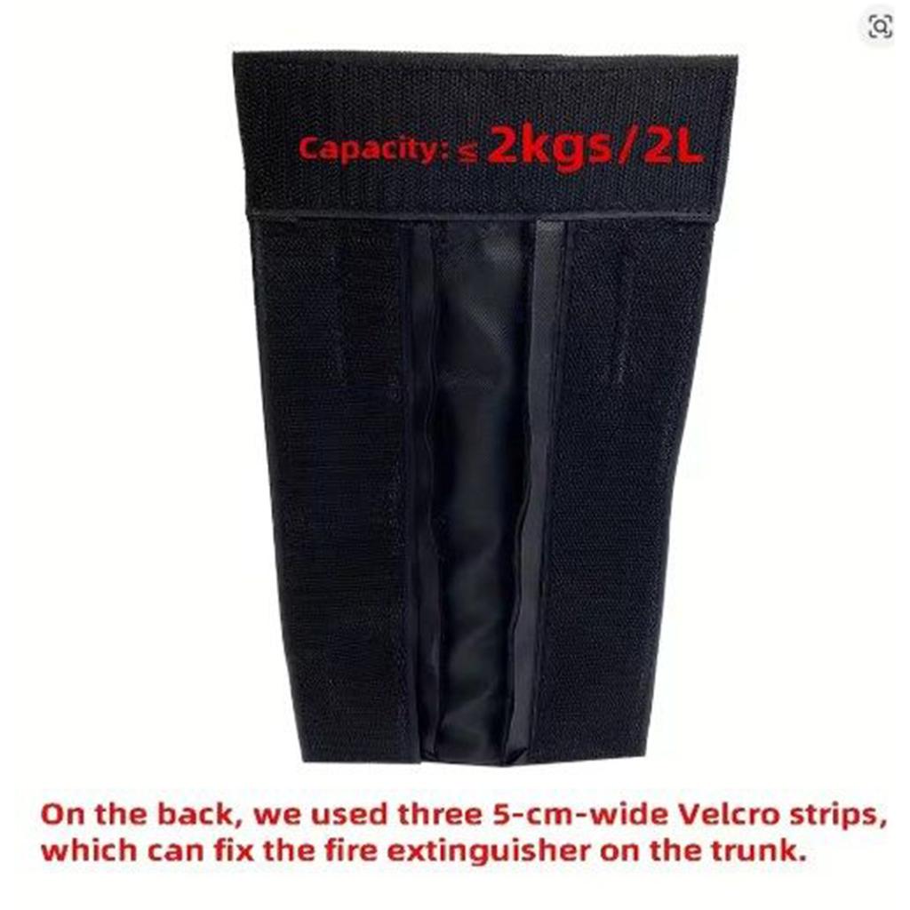 Car Fire Extinguisher Organizer Trunk Oxford Storage Bag Backseat Storage Trunk Mount Bracket for Fire Extinguisher Storage