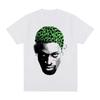 New Dennis Rodman Head Graphic Tshirt Male Vintage Oversize Basketball Boys Men Hip Hop Fashion Street Retro Trend Portrait
