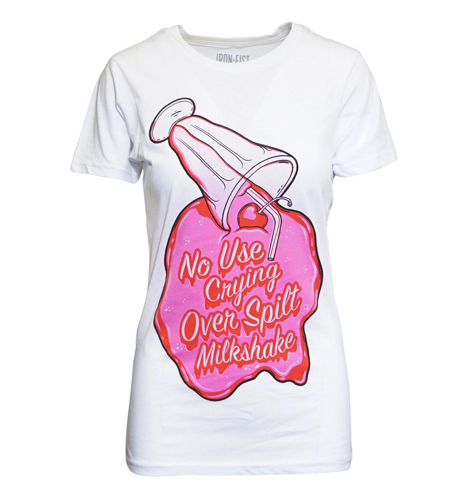 IRON FIST SPILT MILKSHAKE LADIES T SHIRT L